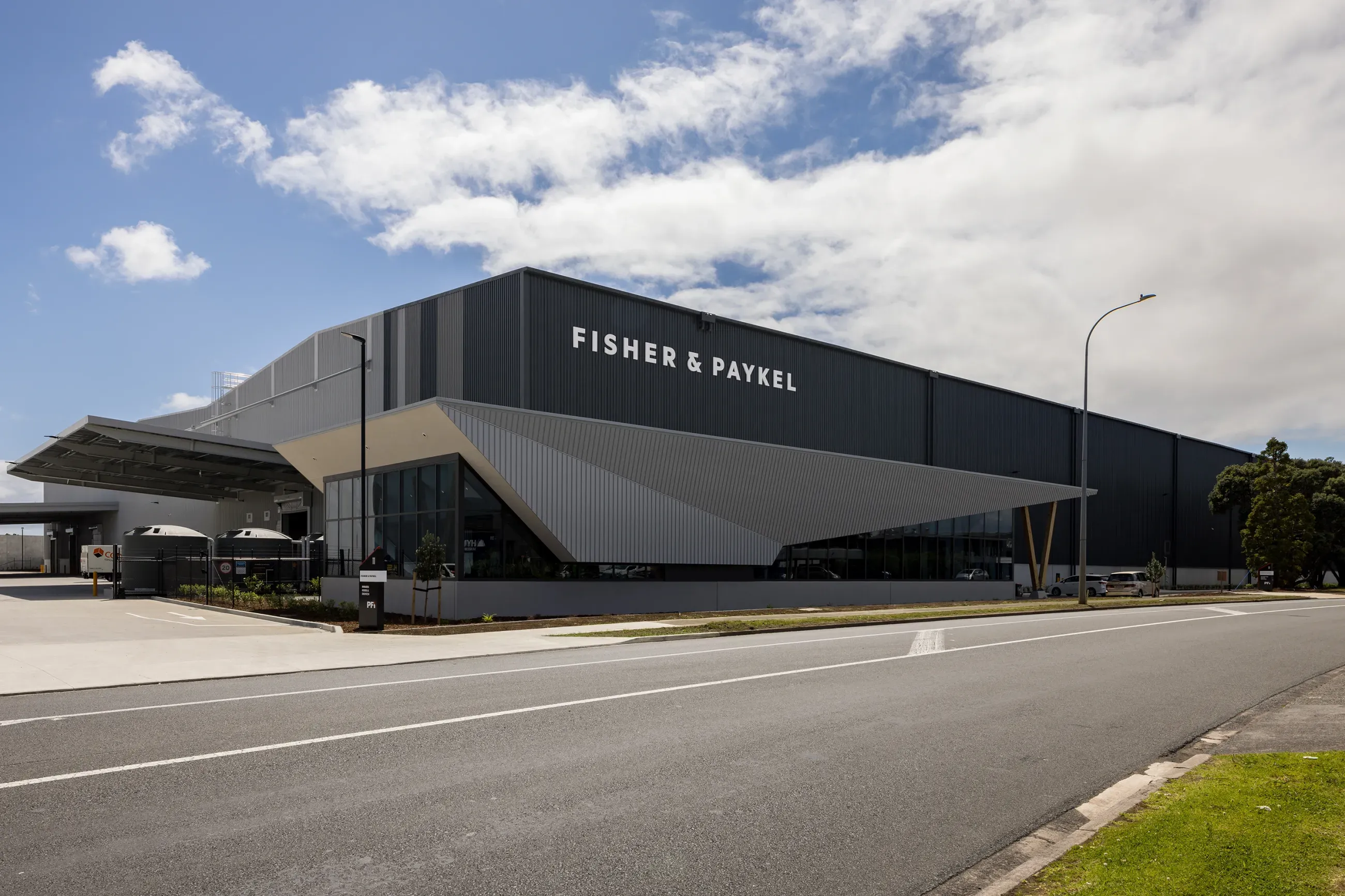 Multi-level aluminium clad building